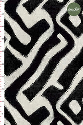 Tribal Rhythm Abstract Patterned Digital Printed Fabric